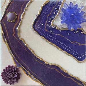 Purple Geode 8"x8"